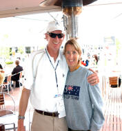 Ken Churchill and Pam at Australian Open 2003