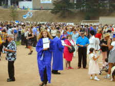 Sarah holds diploma .JPG (152457 bytes)