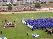 caps flying.JPG (162937 bytes)